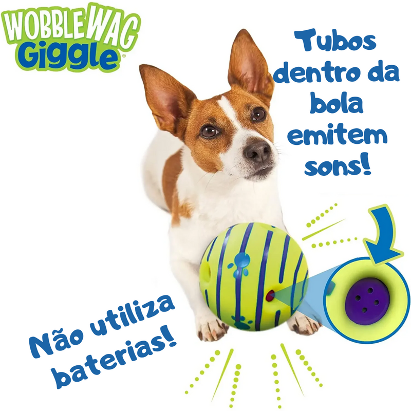 Wobble Wag - Bola interativa para cães