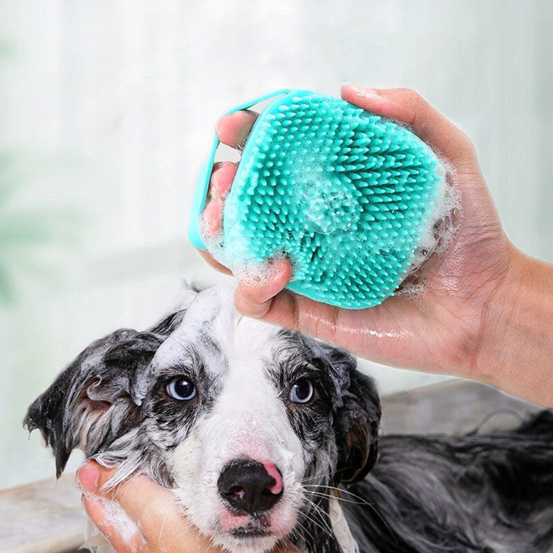 PetGlow- Escova de Banho Suave de Silicone